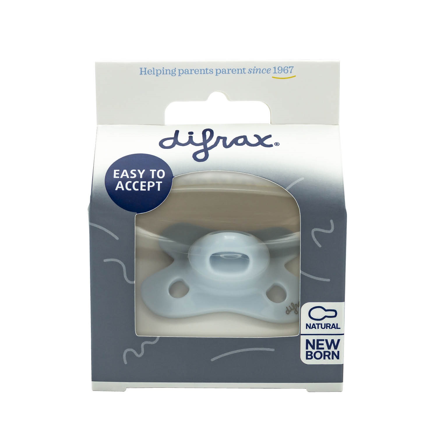 Difrax Fopspeen Natural Newborn Ice (1 stuk)