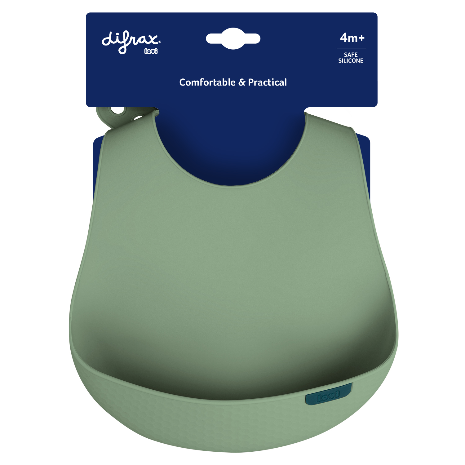 Difrax Lovi Slab Siliconen Pistachio (1 stuk)