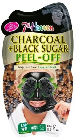 Montagne Jeunesse 7th Heaven Mask Peel-Off Charcoal + Black Sugar (1 stuk)