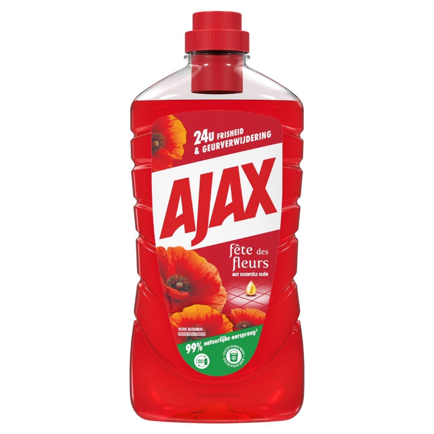Ajax Allesreiniger Fete Des Fleurs Rode Bloemen (1000 ml)