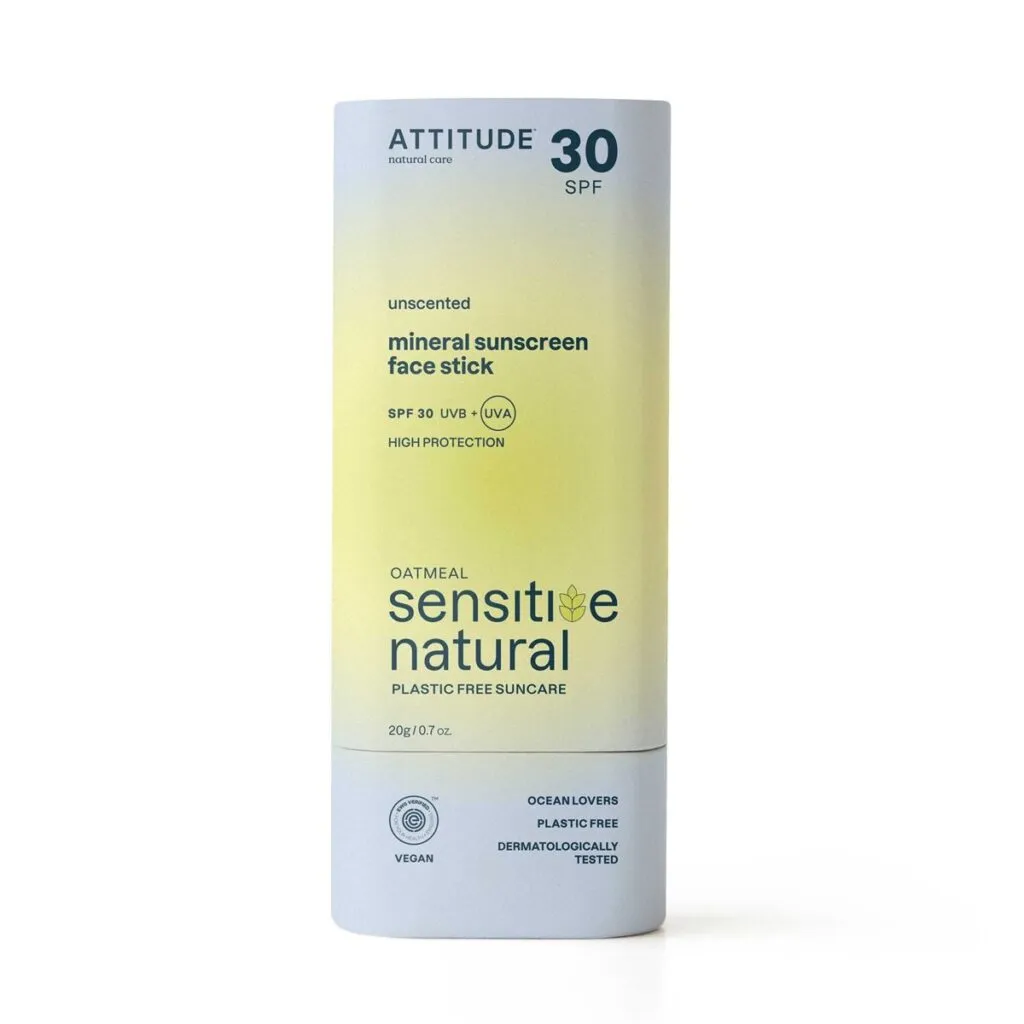 Attitude Sunly Zonnebrandstick Gezicht SPF30 Gevoelige Huid (20 gr)