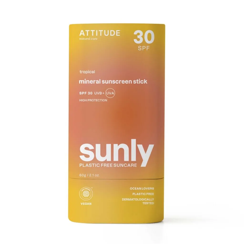 Attitude Sunly Zonnebrandstick SPF30 Tropisch (60 gr)