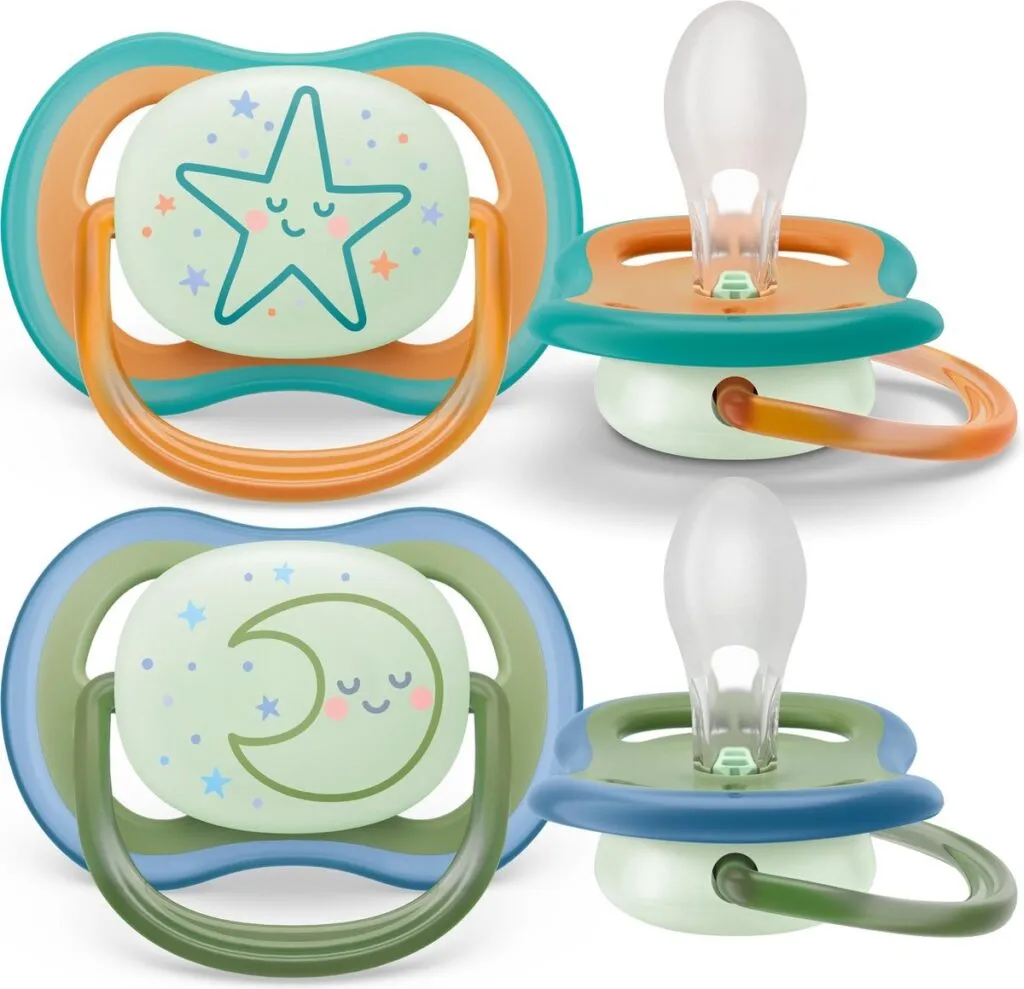 Avent Fopspeen 18M+ Ultra Air Night Ster/Maan (2 stuks)