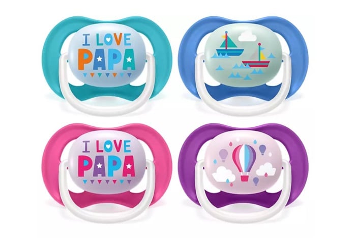 Avent Fopspeen 6-18 Mnd Happy Roze/Blauw (2 stuks)