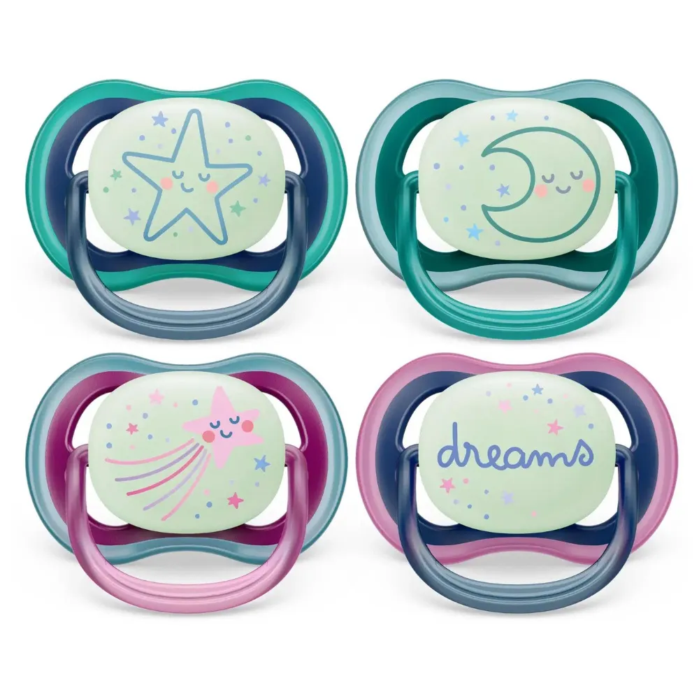 Avent Fopspeen 6-18M Ultra Air Night Mix (2 stuks)