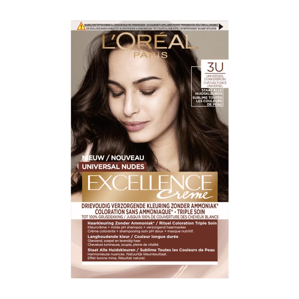 L'Oréal Excellence Creme 3U - Uni Donker Bruin (1 stuk)