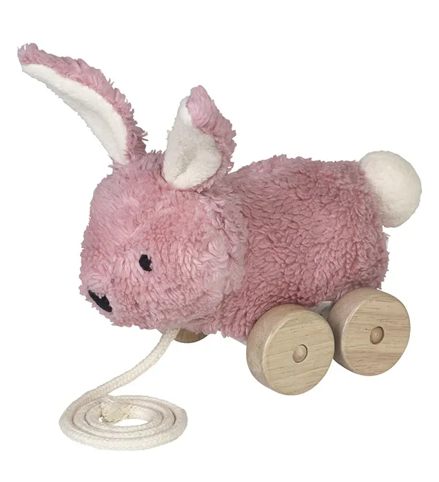 Franck & Fischer Trekspeelgoed Konijn Donker Roze (1 stuk)
