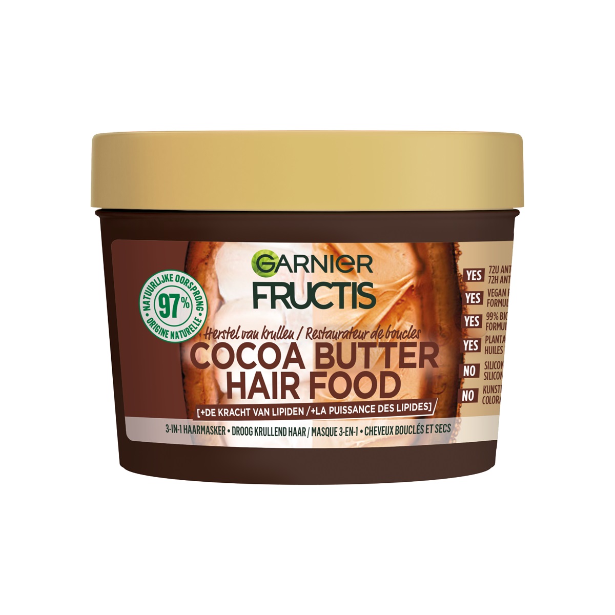 Garnier Fructis Masker Hair Food Cocoa Butter (400 ml)