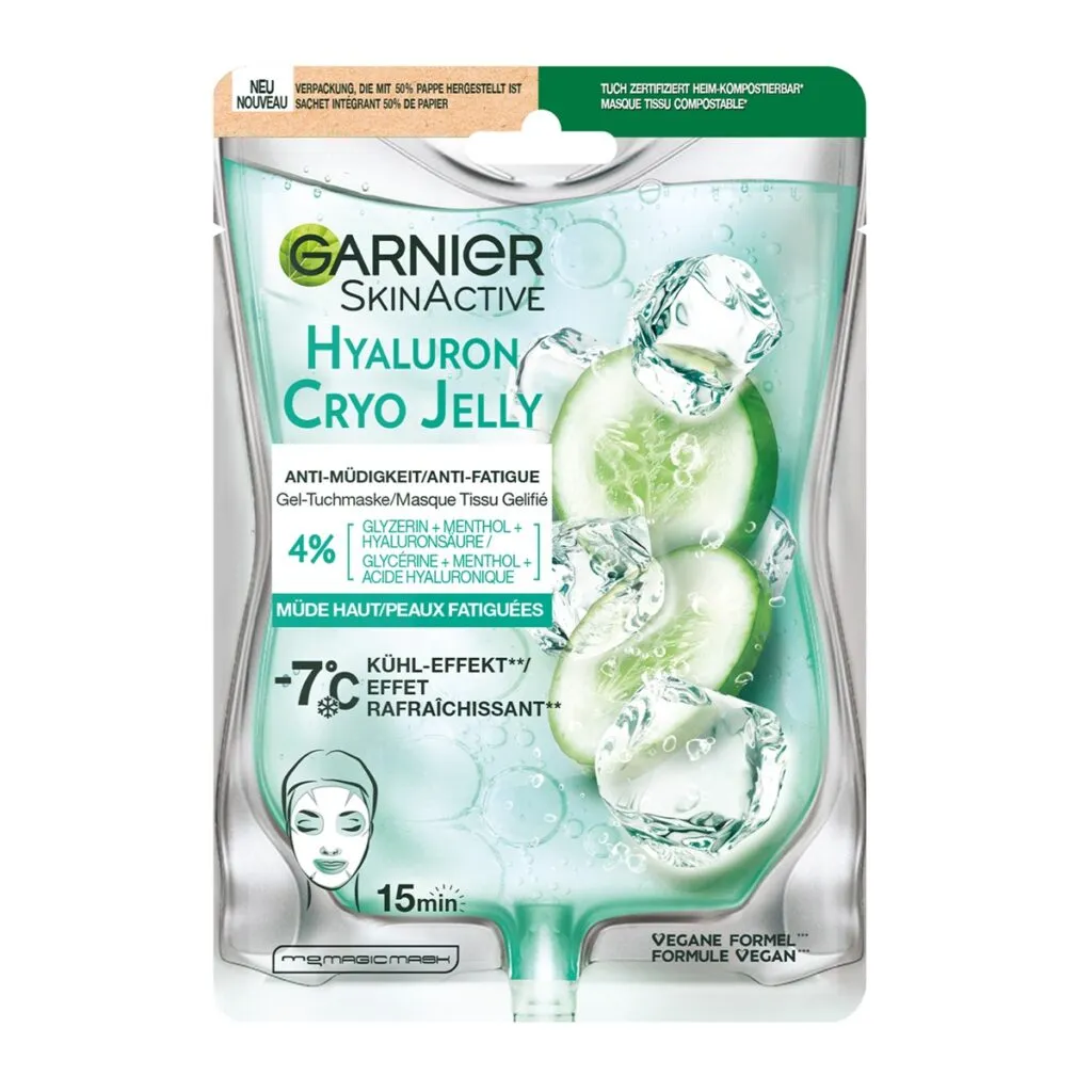 Garnier Skinactive Masker Sheet Hyaluron Cryo Jelly (1 stuk)