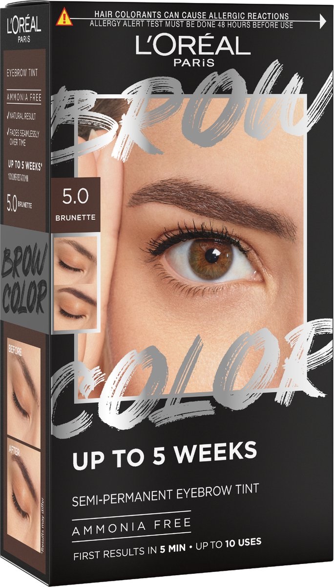 L'Oréal Eyebrow Brow Tint Kit 5.0 Brunette (1 stuk)