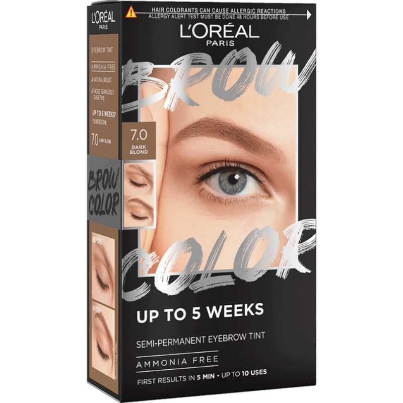 L'Oréal Eyebrow Brow Tint Kit 7.0 Dark Blonde (1 stuk)