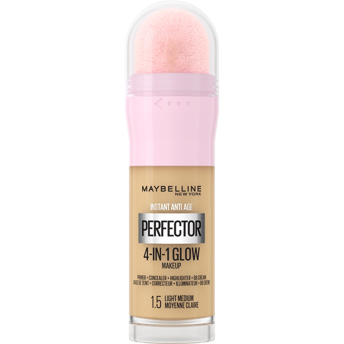 Maybelline New York Foundation Perfector 4-In-1 Glow 01.5 Light Medium (1 stuk)