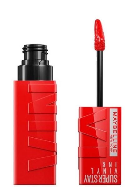 Maybelline New York Lipstick Superstay Vinyl 25 Red (1 stuk)