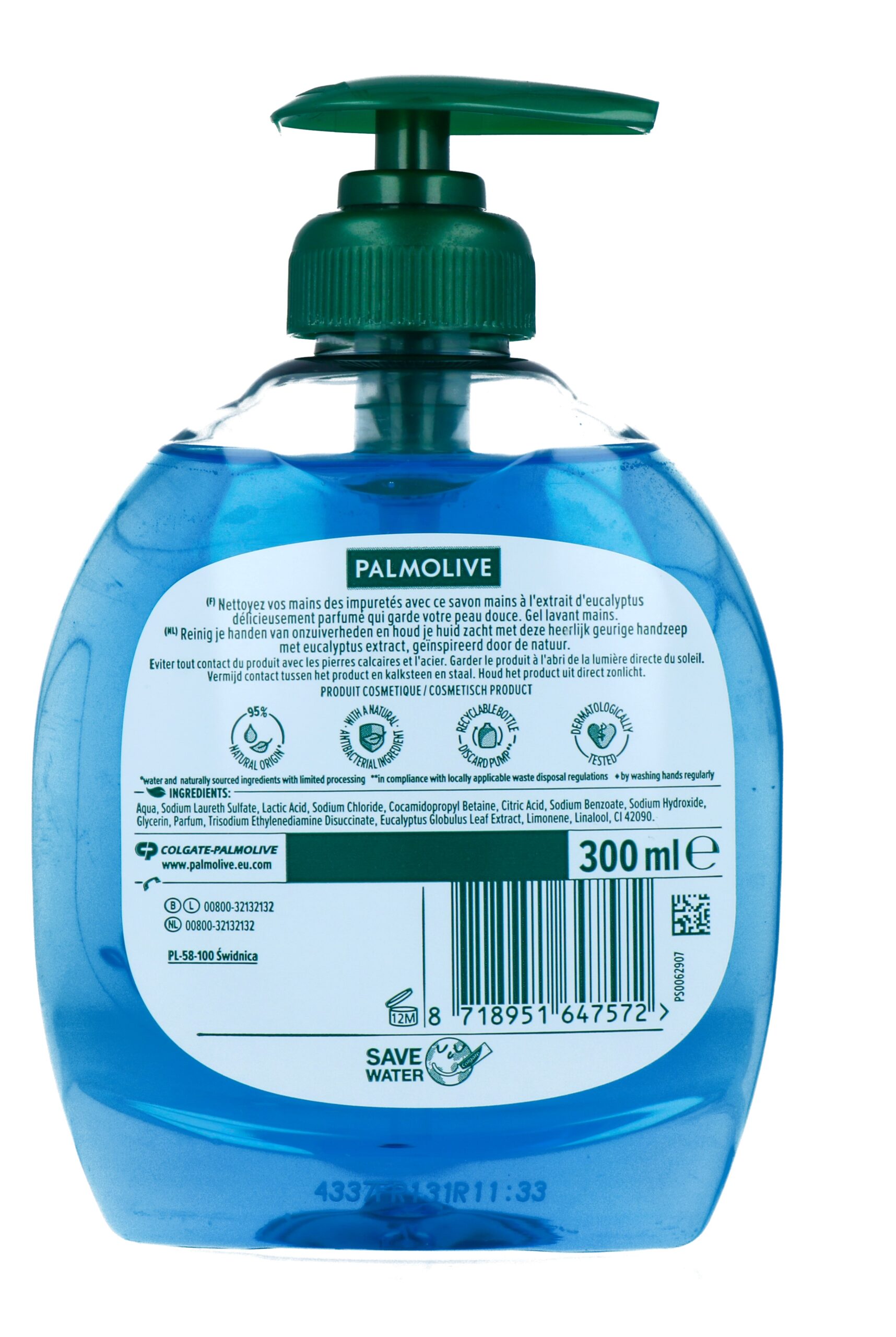 Palmolive Vloeibare Zeep Hygiene Plus Fresh Pomp (300 ml)