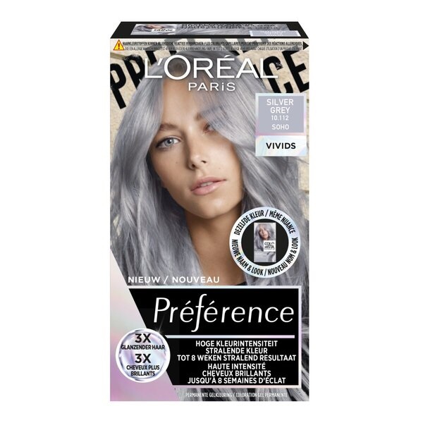 L'Oréal Préférence 10.112 - Silver Grey (1 stuk)