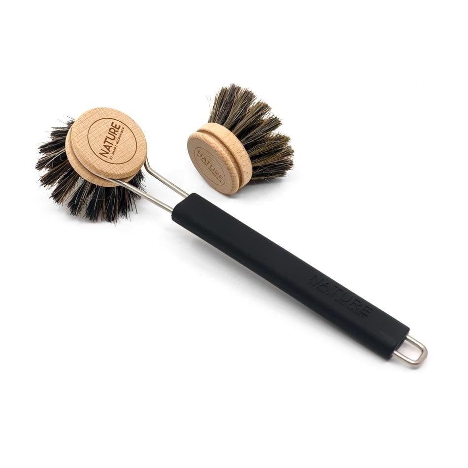 Smart Afwasborstel Met Vervangbare Borstelkop Zwart (1 stuk)