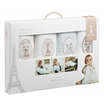 Sophie De Giraf Hydrofiele Doeken 4 St (1 stuk)