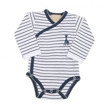 Sophie De Giraf Romper Wit/Blauw 0M-50Cm (1 stuk)