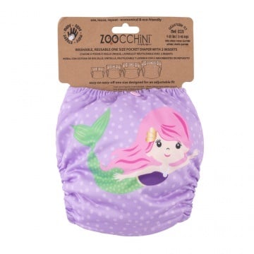 Zoocchini Luier Herbruikbaar Paars (1 set)