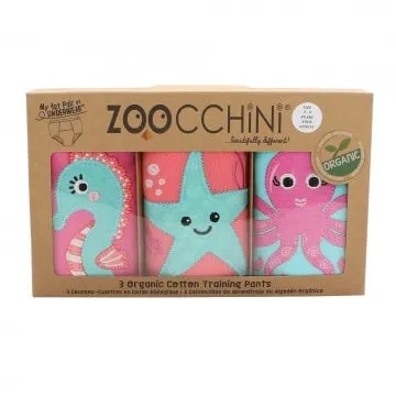Zoocchini Oefenbroekjes 3-4 Girl Ocean Gals (3 stuks)