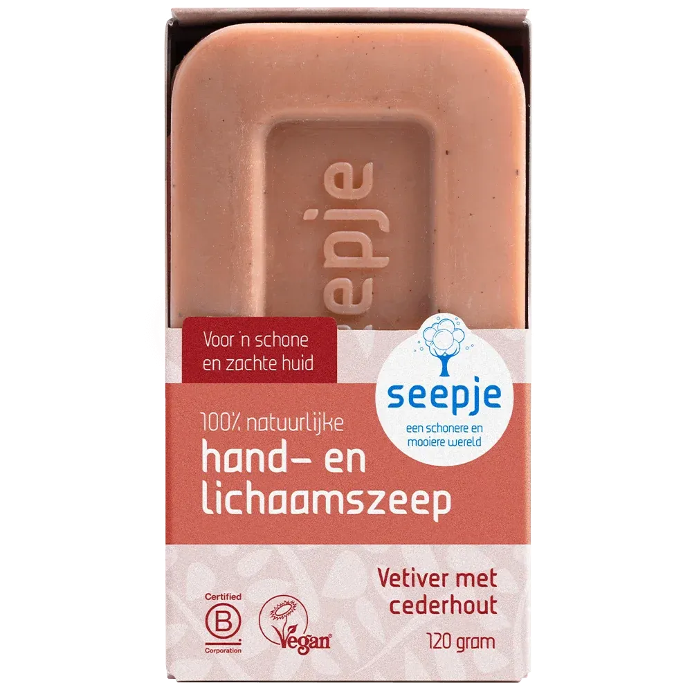 Seepje Handzeep Vetiver met Cederhout (120 gr)
