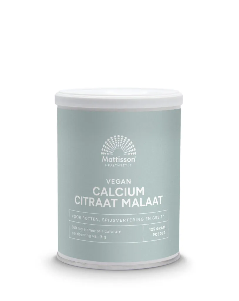 Mattisson Vegan Calcium Citraat Malaat Poeder (125 gr)