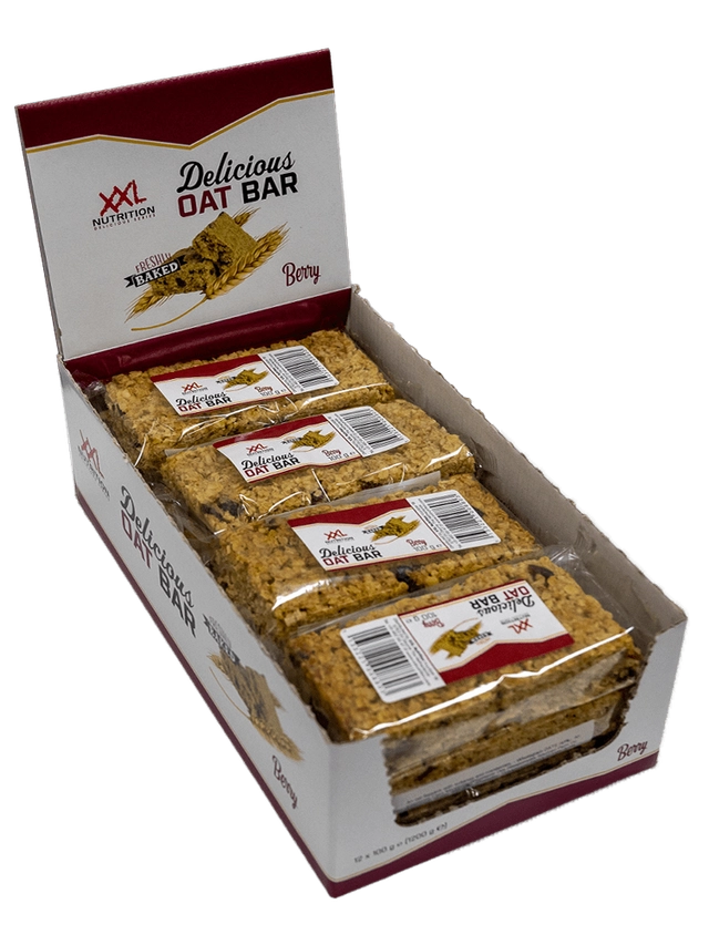 Xxl Nutrition Delicious Oat Bar Bessen (Vegan) (12 X 100 gr)
