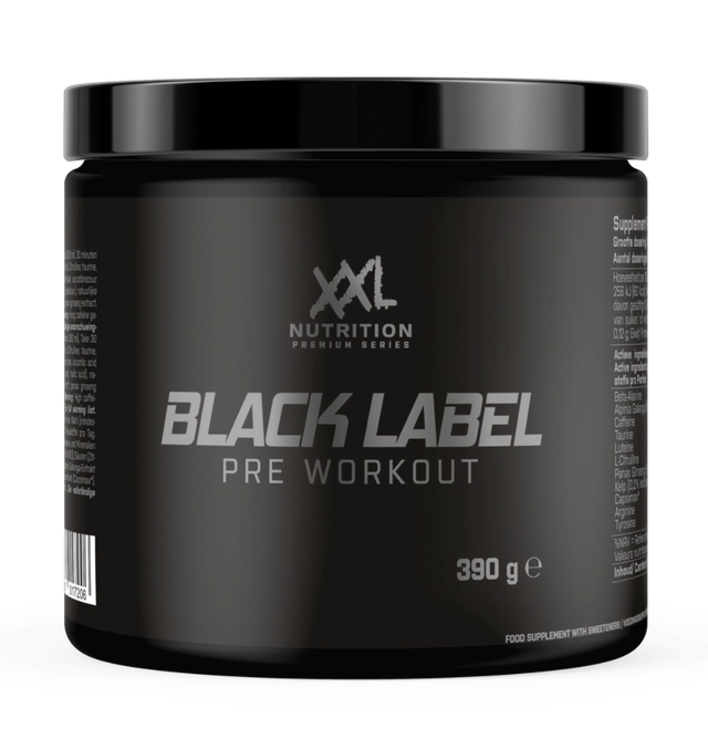 XXL Nutrition Black Label Pre Workout Red Fruit (390 gr)