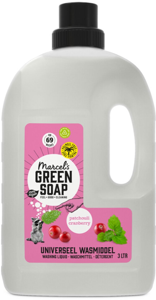 Marcel's Green Soap Wasmiddel Universeel Patchouli & Cranberry (3000 ml)