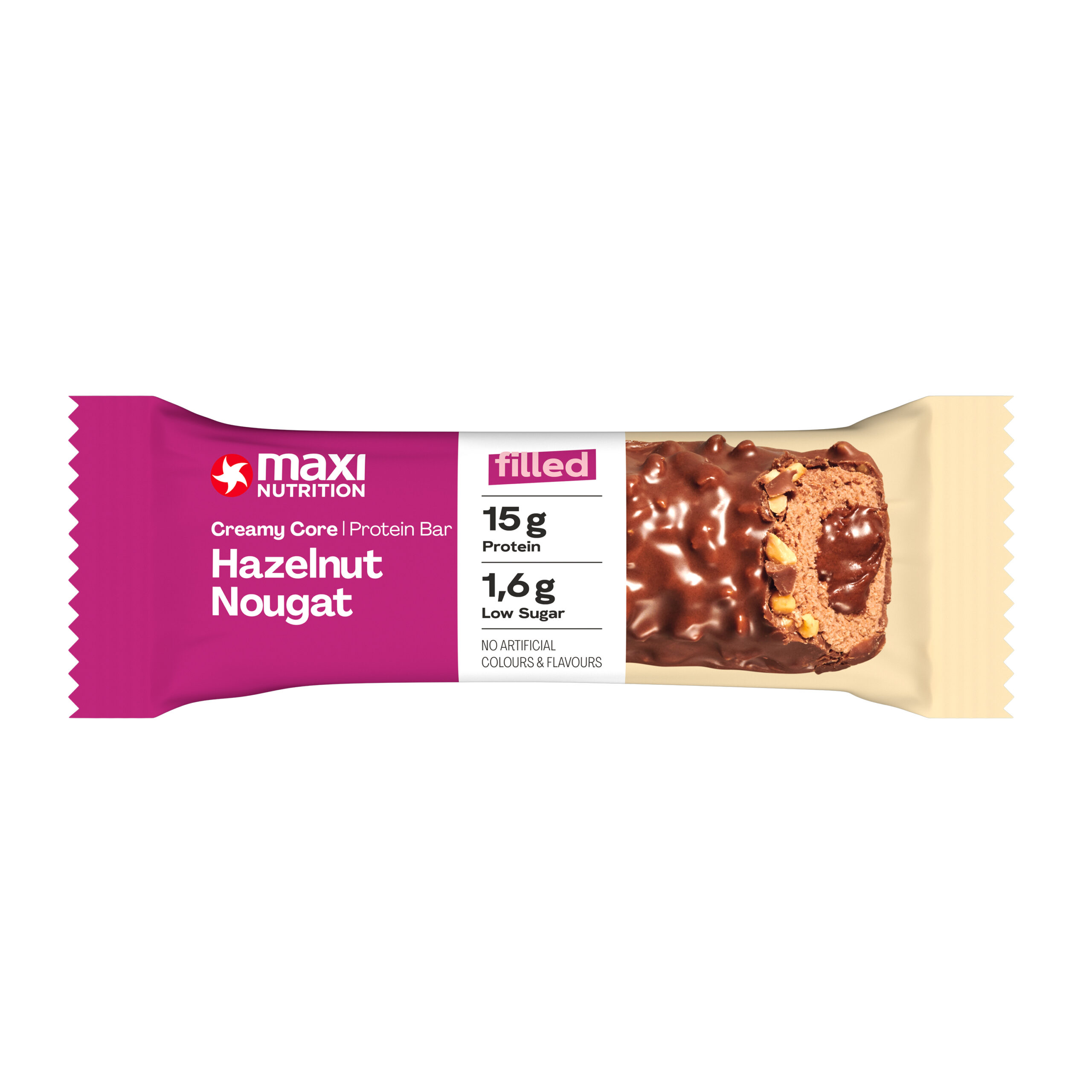 Maxi Nutrition Creamy Core Protein Bar Hazelnut Nougat (45 gr)