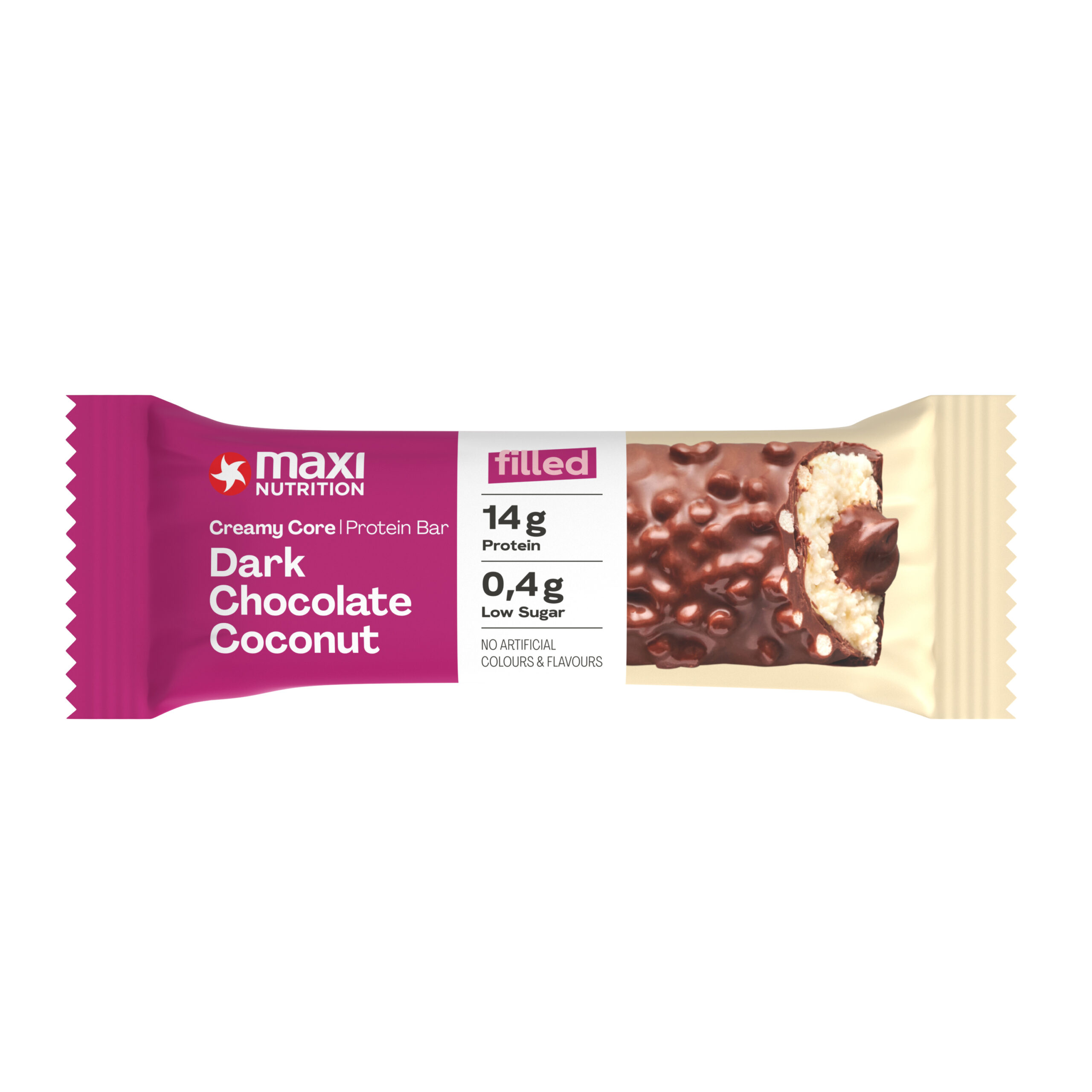 Maxi Nutrition Creamy Core Protein Bar Dark Chocolate Coconut (45 gr)