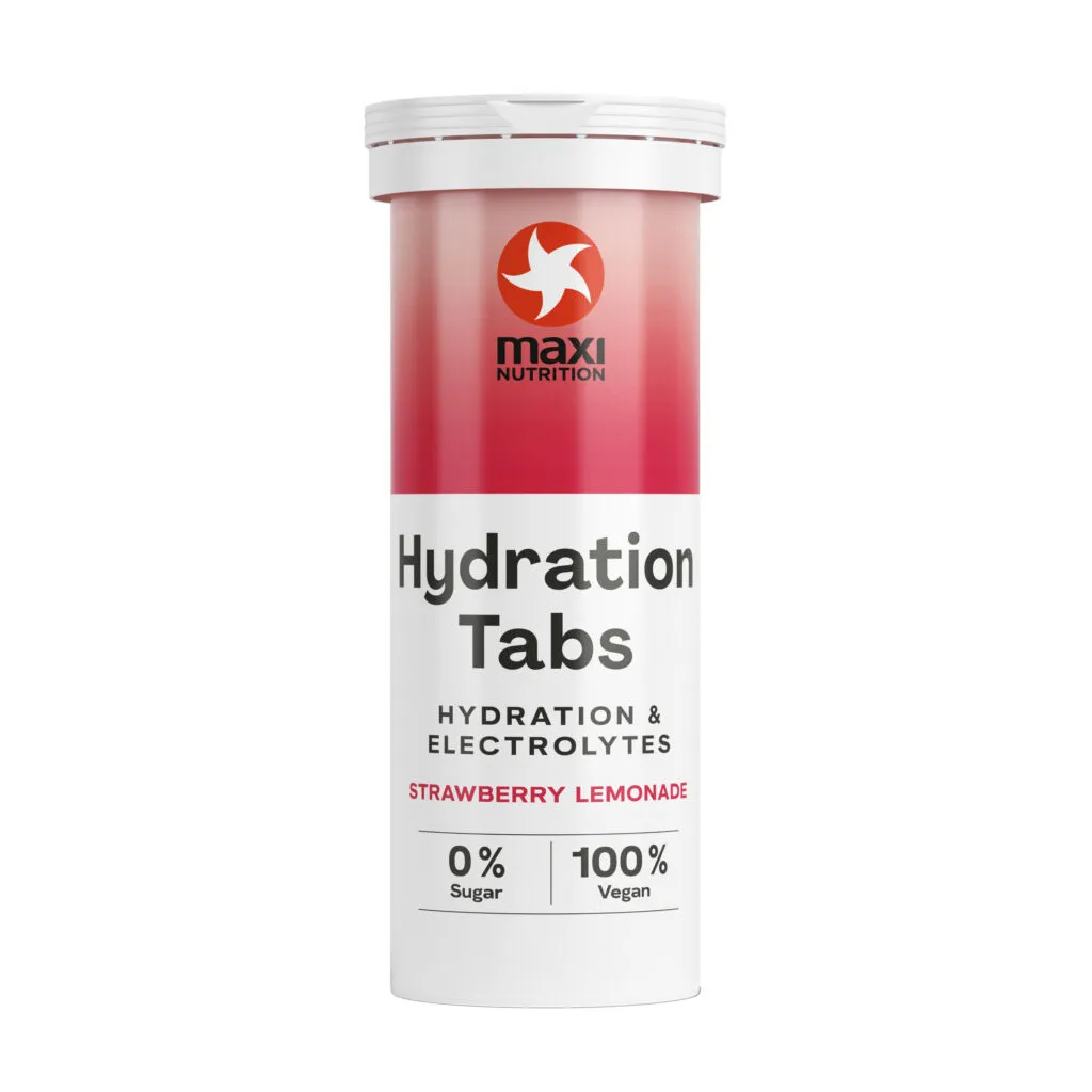 Maxi Nutrition Hydration Tabs Elektrolyten Aardbei (40 gr)