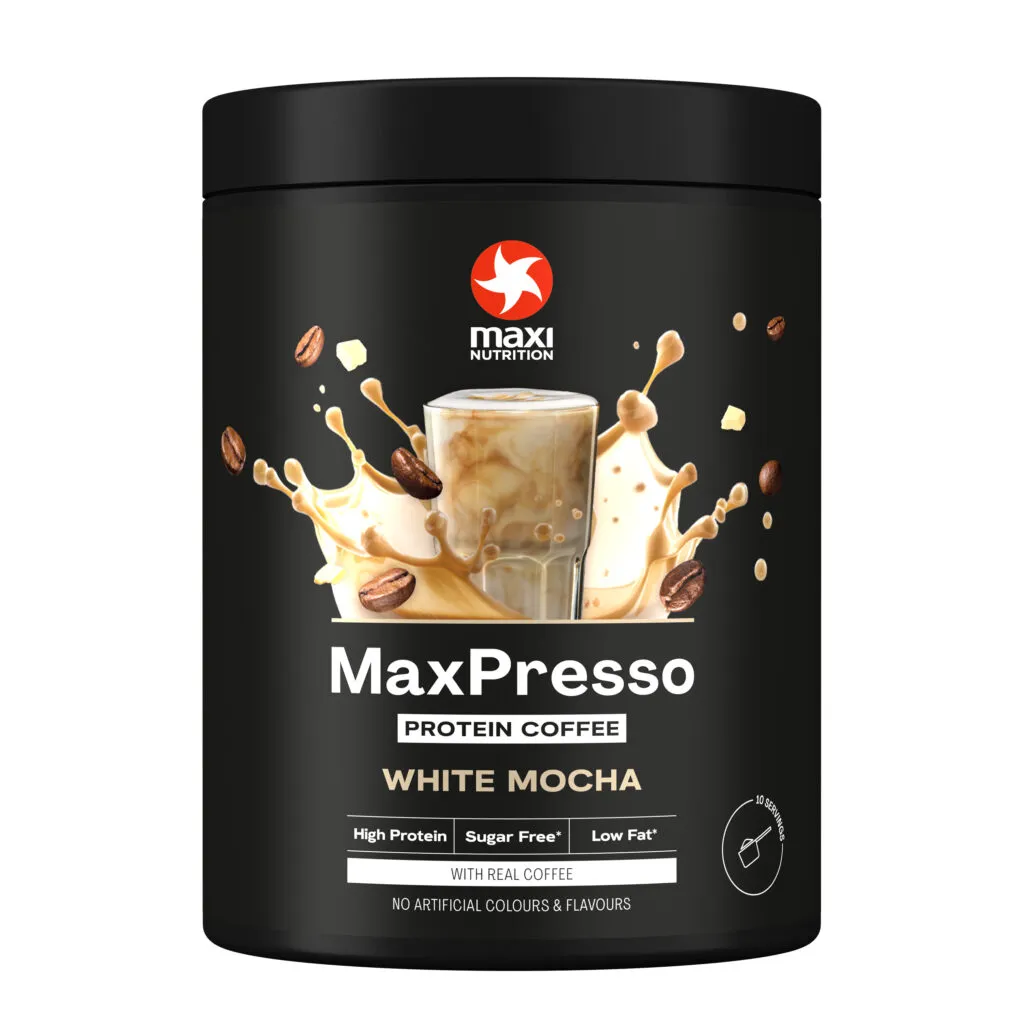 Maxi Nutrition Maxpresso Eiwit Koffie Wittte Chocolade Mokka (300 gr)