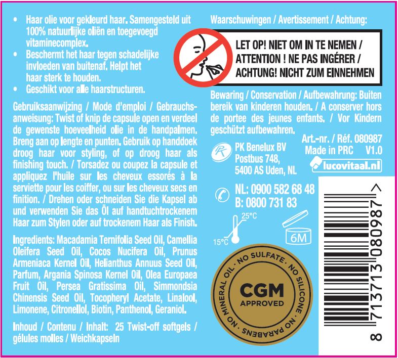 Lucovitaal Leave-in Serum Vitamine - Gekleurd Haar (25 twist capsules)