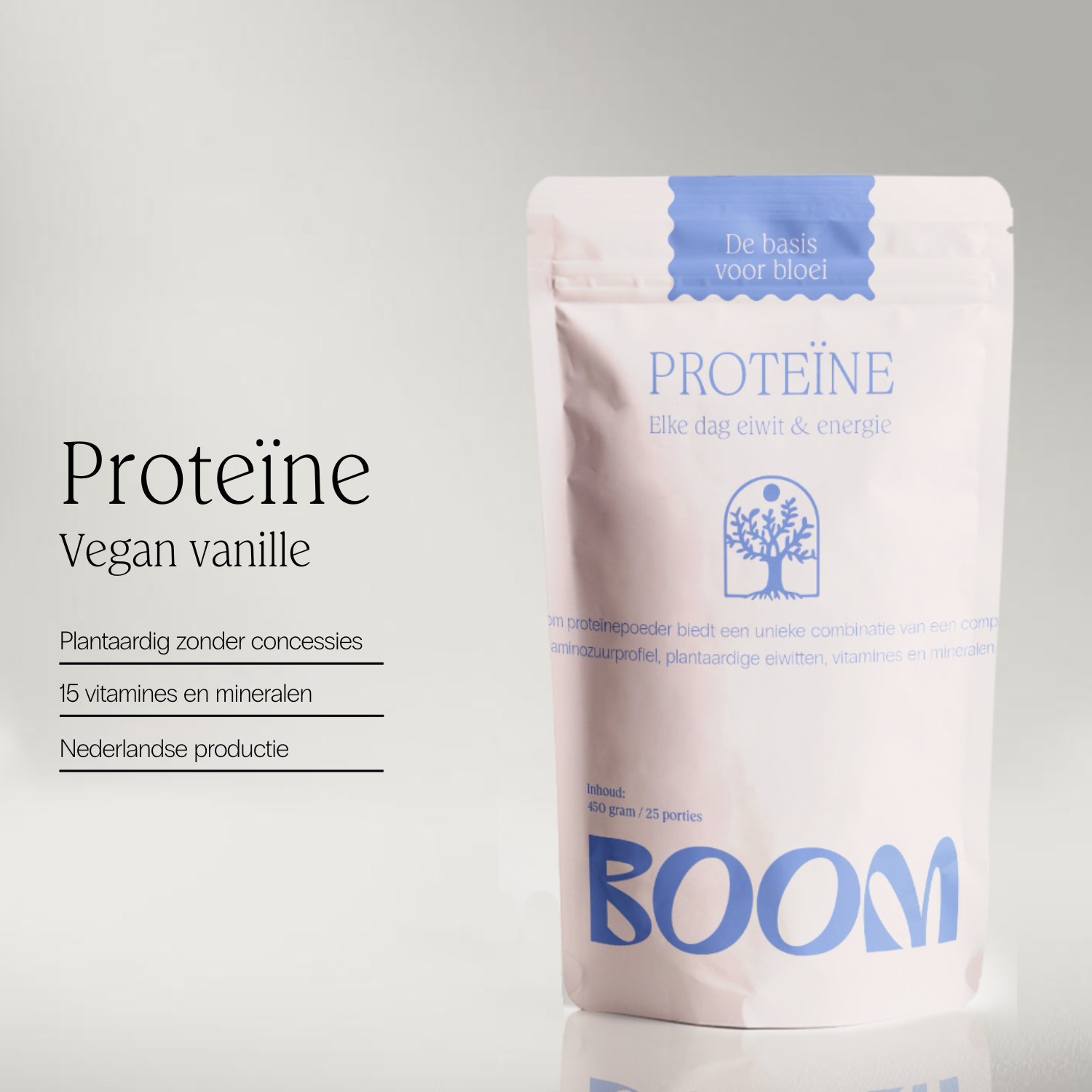 Boom Nutritions Protein Powder Vanille Vegan (450 gr) - image 3
