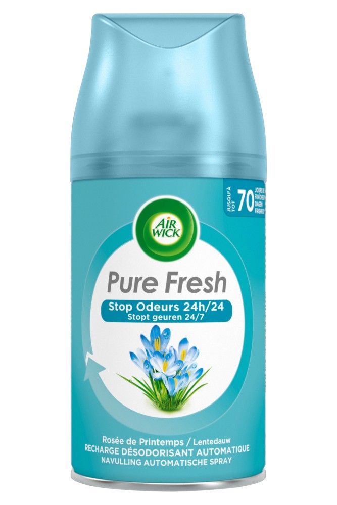 Airwick Freshmatic Luchtverfrisser Navulling Pure Fresh Lentedauw (250 ml)