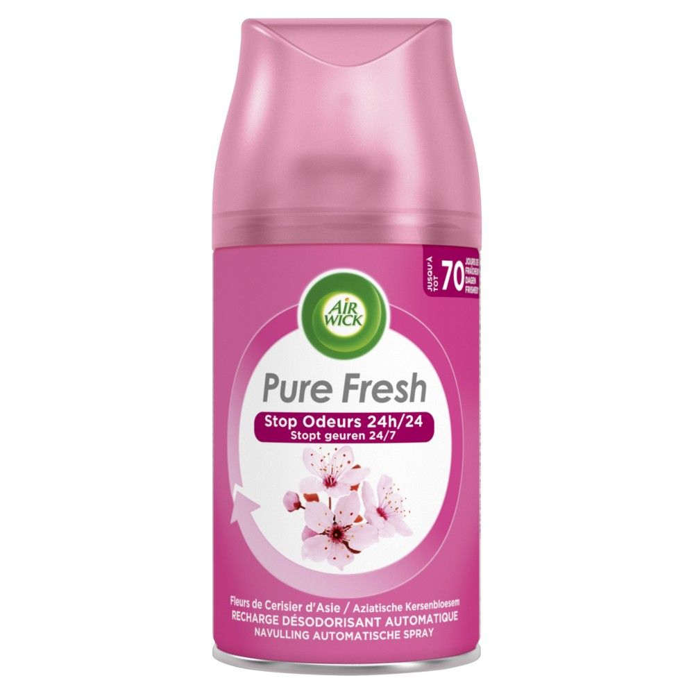 Airwick Freshmatic Luchtverfrisser Navullling Pure Fresh Aziatische Kersenbloesem (250 ml)