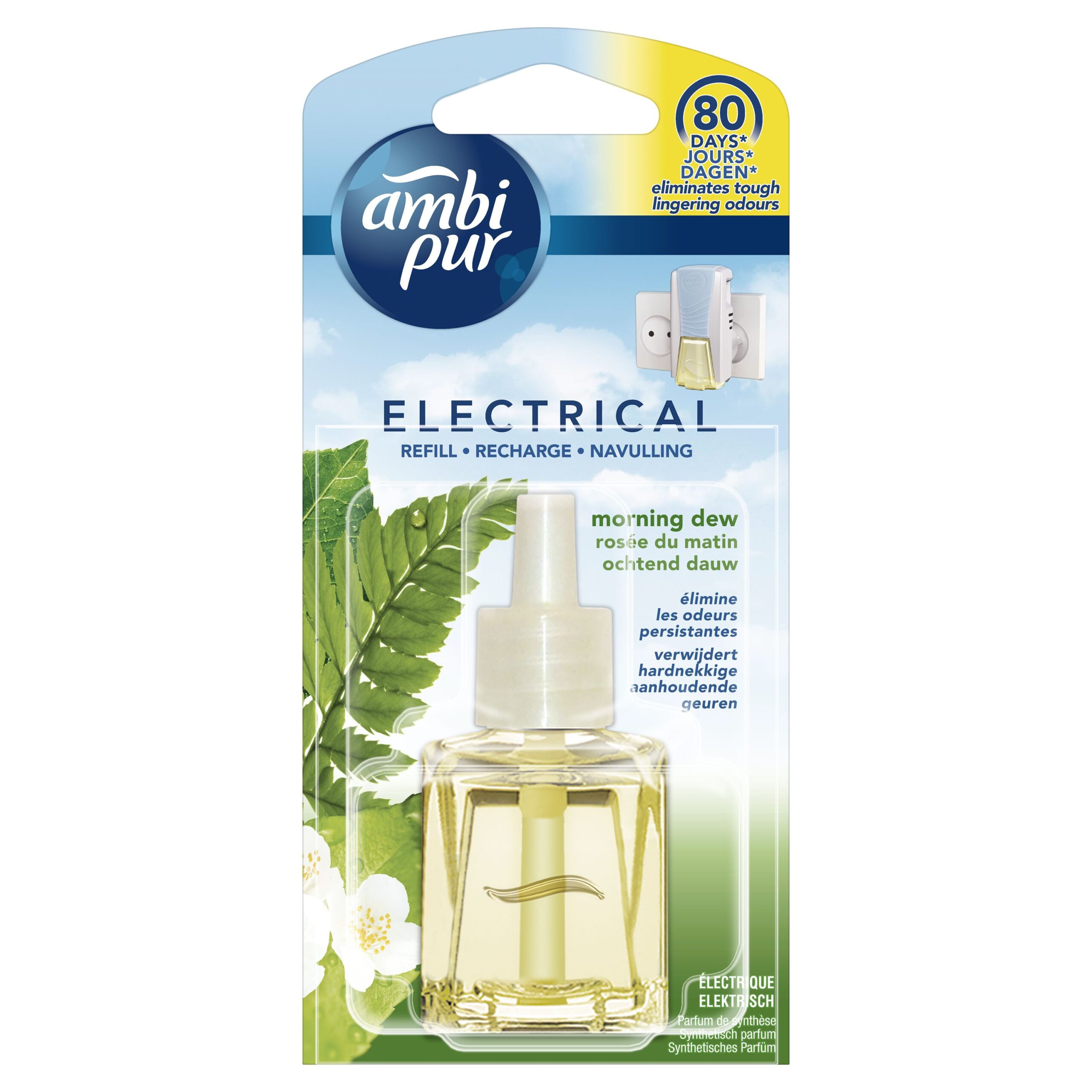 Ambi-Pur Luchtverfrisser Elektrisch Navulling Morning Dew (20 ml)