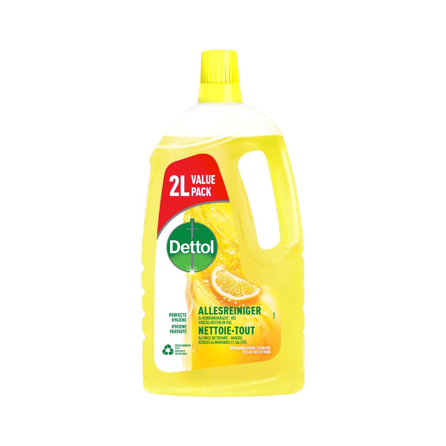 Dettol Allesreiniger Sprankelende Citroen (2000 ml)