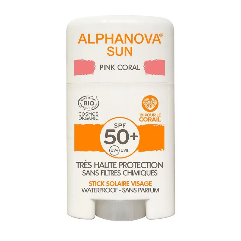 Alphanova Sun Sun Stick Face Pink SPF50+ (12 gr)