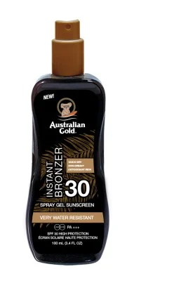 Australian Gold Spray Gel Met Bronzer SPF30 (100 ml)