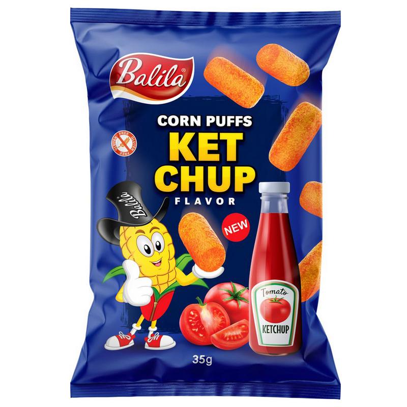 Balila Corn Puffs Ketchup Glutenvrij (35 gr)