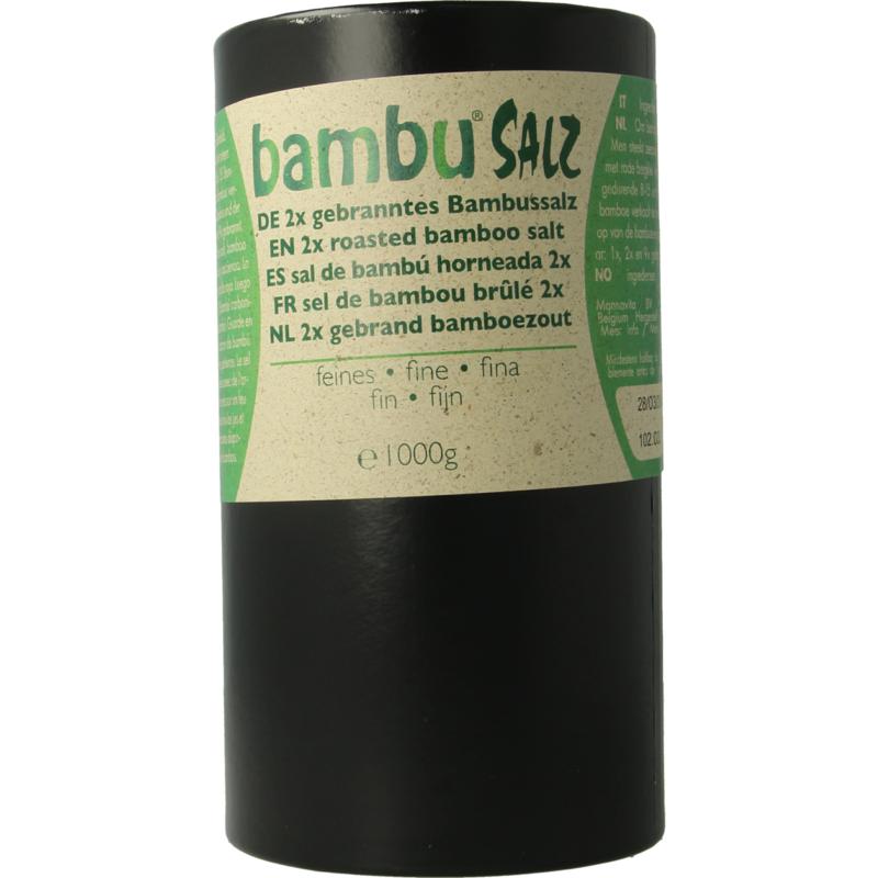 Bambu Salz Bamboezout Fijn 2x Gebrand (1000 gr)