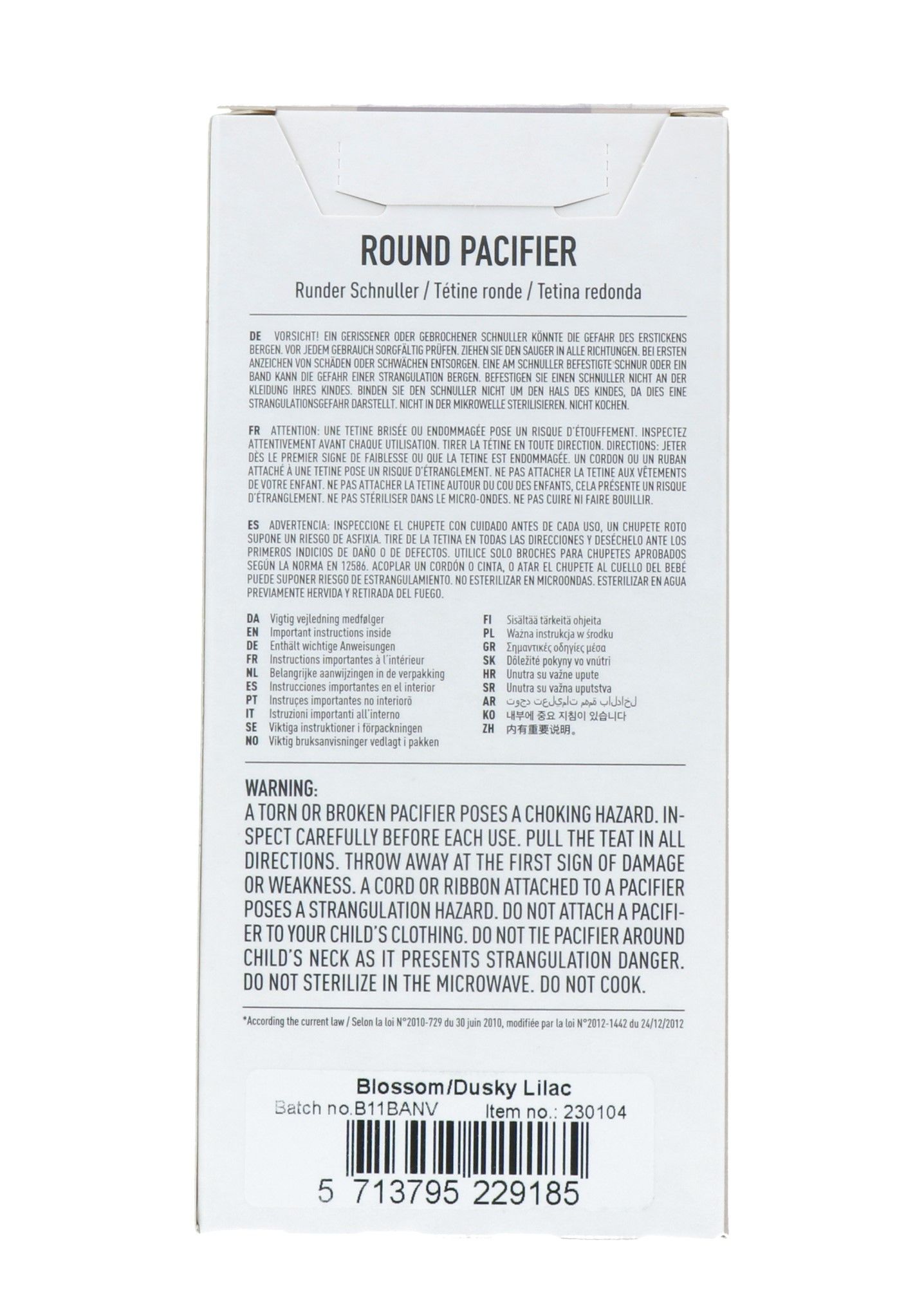 Bibs Fopspeen Maat 1 Blossom Lila (2 stuks)