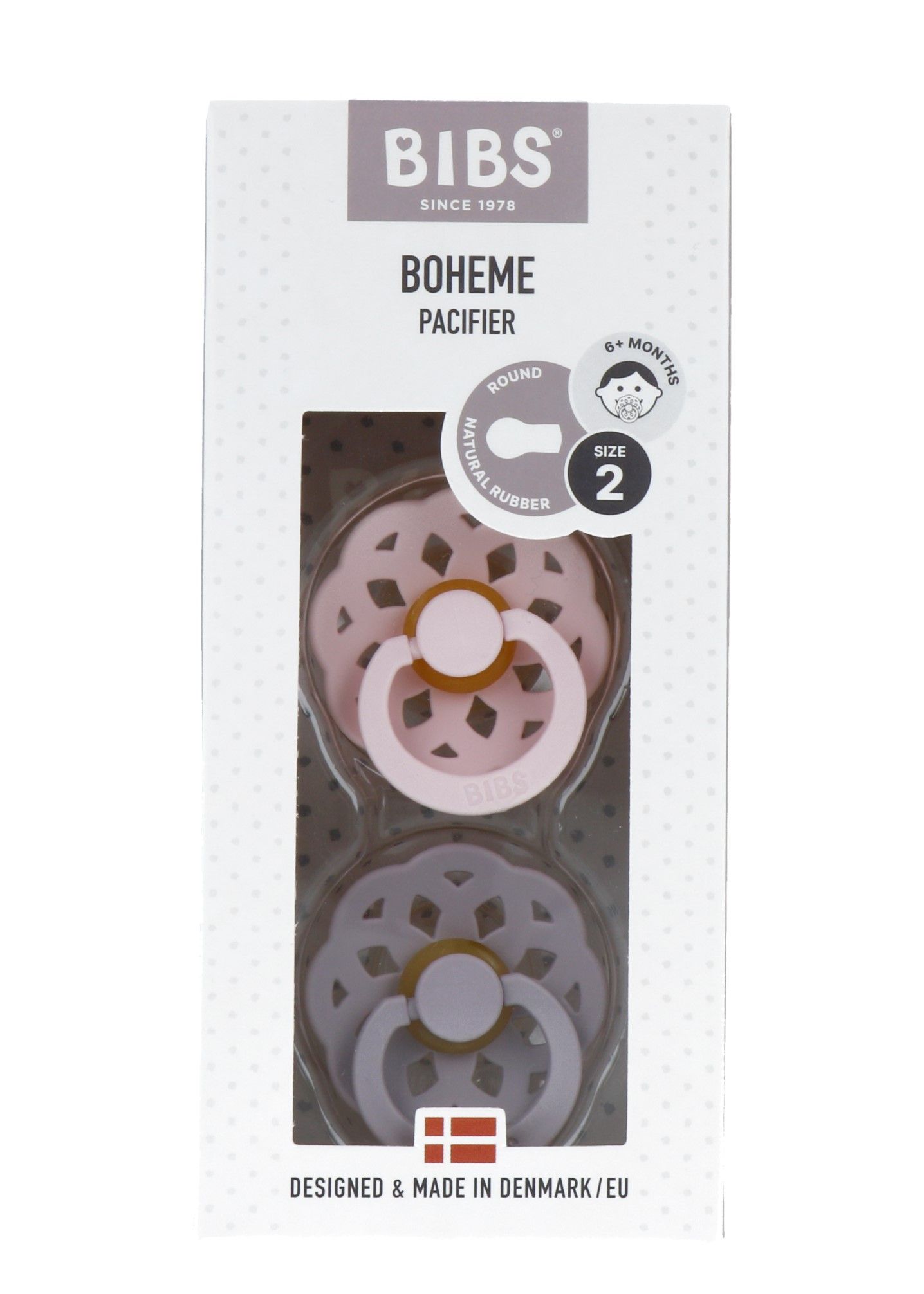 Bibs Fopspeen Maat 2 Blossom Lila (2 stuks)