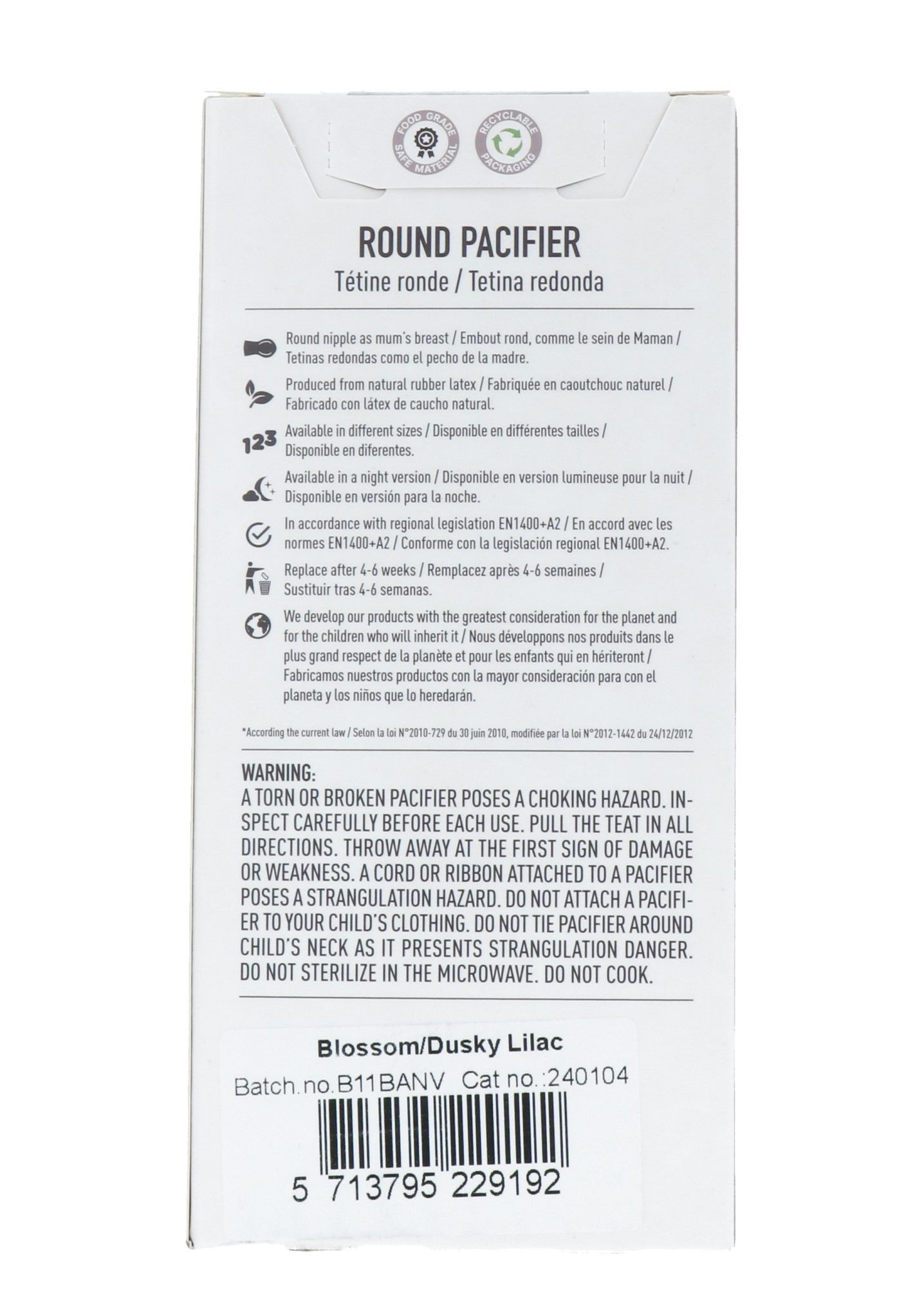 Bibs Fopspeen Maat 2 Blossom Lila (2 stuks)