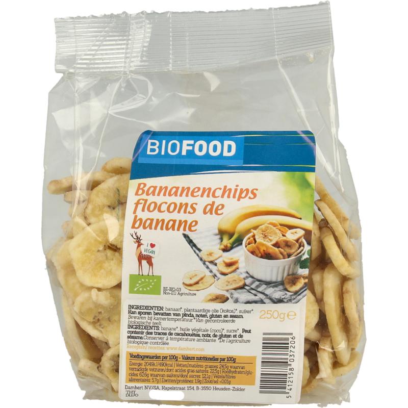 Biofood Bananenchips Bio (250 gr)