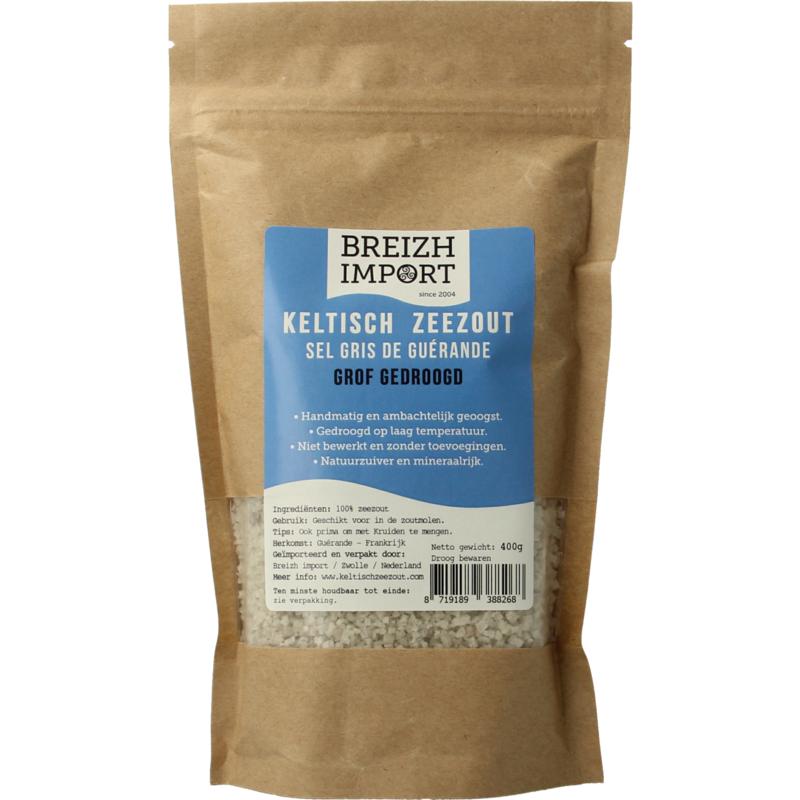 Breizh Import Grof Keltisch Zeezout Gedroogd (Navulzak) (400 gr)