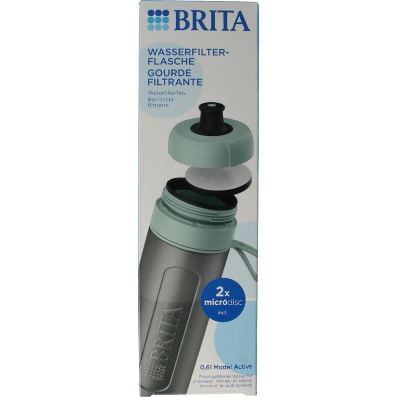 Brita Waterfles Active Dark Green (1 stuk)