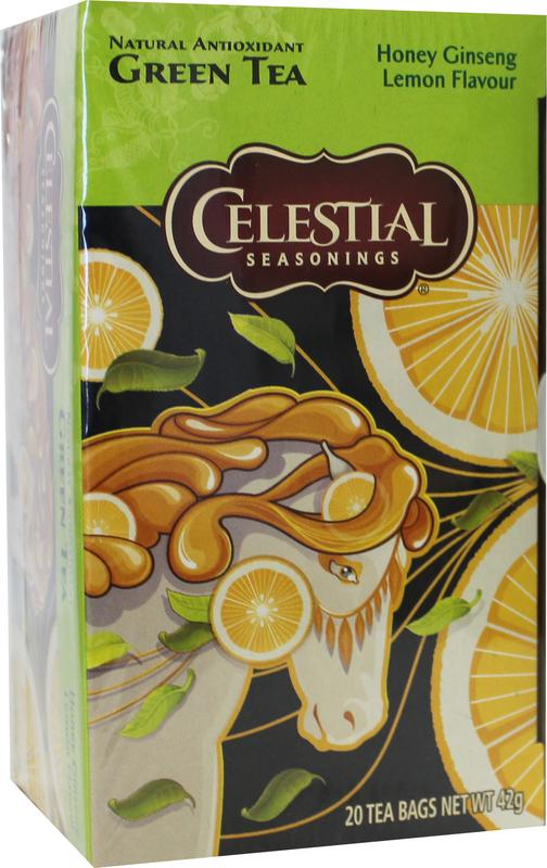 Celestial Seasonings Honey Lemon Ginseng Green Tea (20 Zakjes)